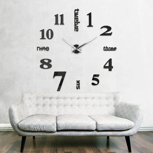 Zegar ścienny czarny LONDON